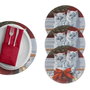 Hermia Salvamanteles de 37 cm Multicolor (Pack de 4)